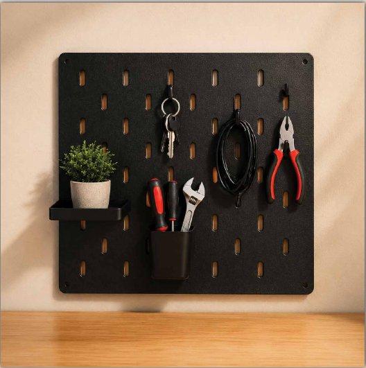 Black board with hand tools