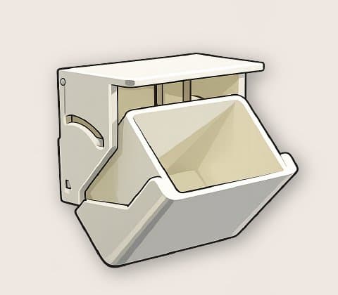 Tilt Drawer pegboard mount