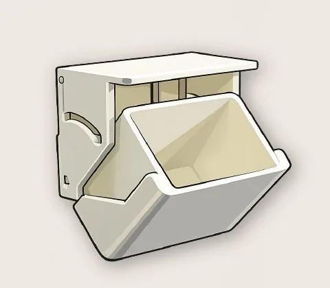 Tilt Drawer pegboard mount