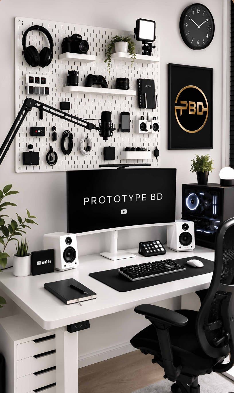 YouTuber & Creator PegBoard setup