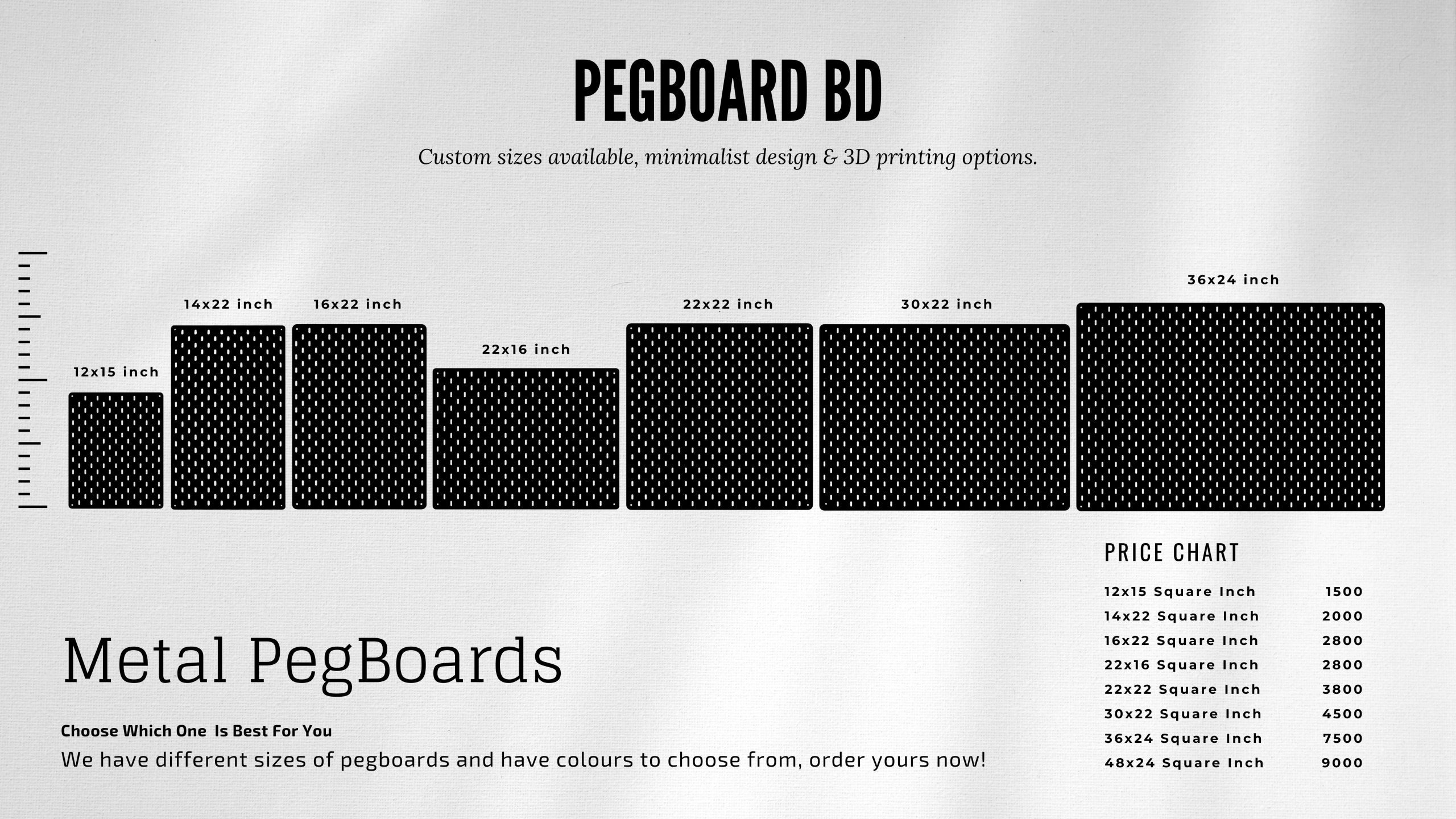 Pegboard Photography Supplies PegBoard BD Accessories Price Decor Organize Your Space