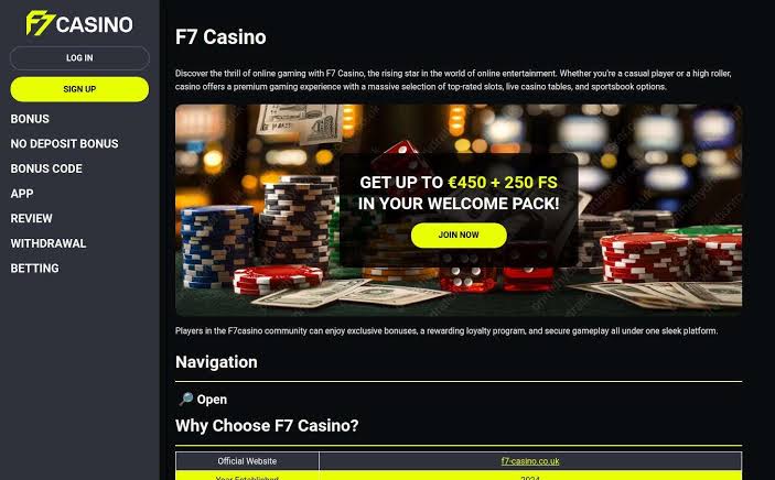 F7 Gambling Enterprise Review: Gaming, Rewards & Player Experience